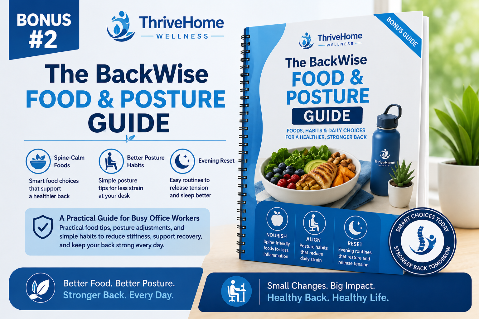 Bonus #2 - The Spine-Calm Food and Posture Guide
